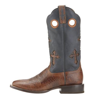 Ariat Ranchero Kahverengi / Gri Western Csizma Erkek (28295-562)